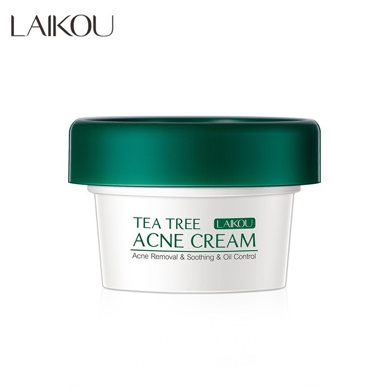 (ЗАМЯТА КОРОБКА) Крем для лица анти-акне с экстрактом чайного дерева Laikou Tea Tree Acne Cream, 20 гр.
