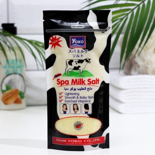 Солевой скраб для тела МОЛОЧНЫЙ Yoko Spa Milk Salt, Пакет 300 гр. Таиланд