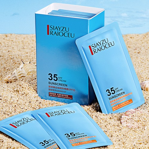 Солнцезащитный крем для лица и тела SPF 35, Siayzu Raioceu Sunscreen , 1 саше 2 гр.