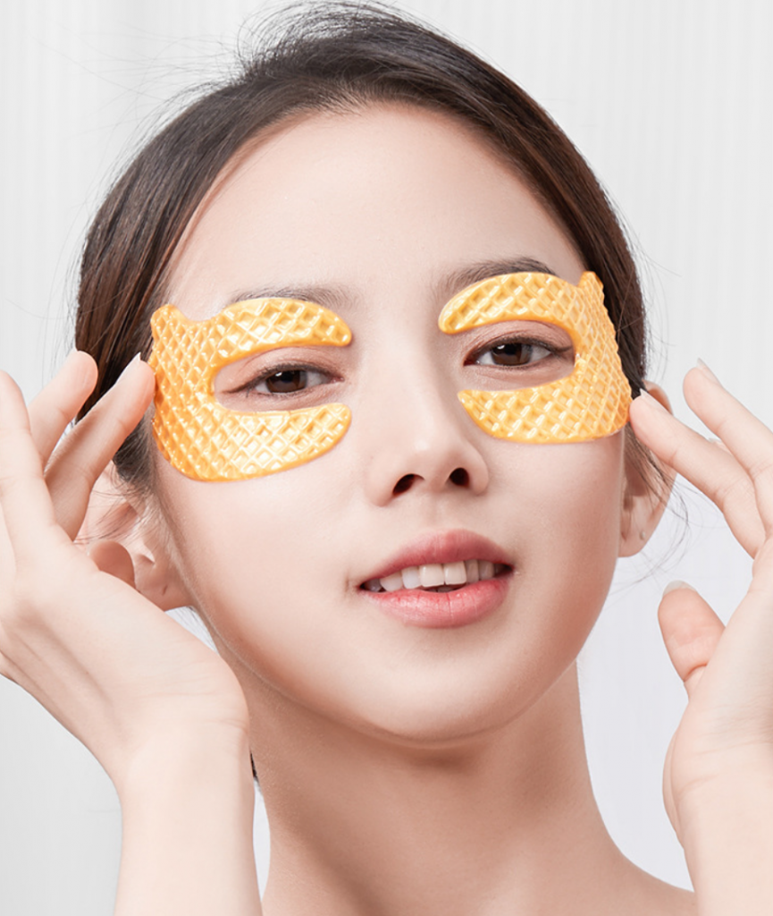 Гидрогелевые патчи для кожи вокруг глаз с экстрактом золота BIOAQUA Gold Elastic Soft Crystal Eye Mask