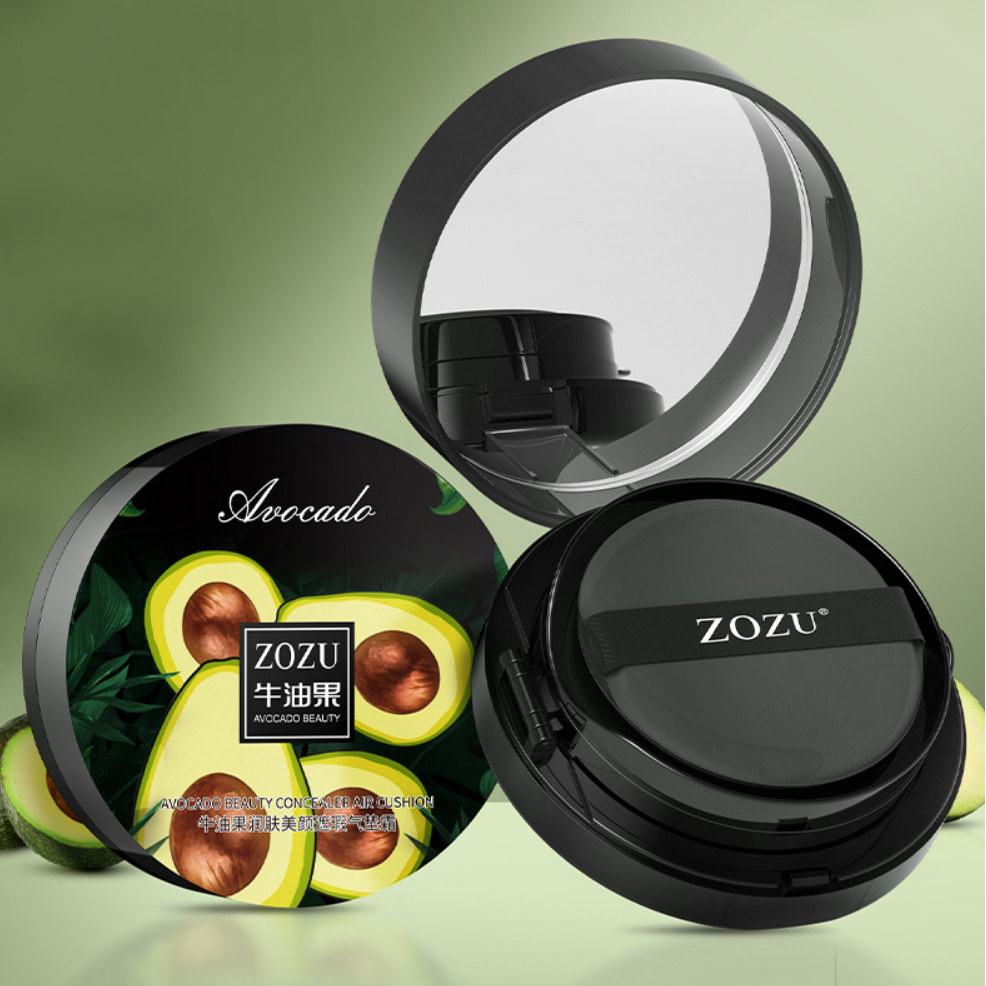 Увлажняющий СС-кушон для лица + консилер 2 в 1 с экстрактом авокадо ZOZU Avocado Beauty