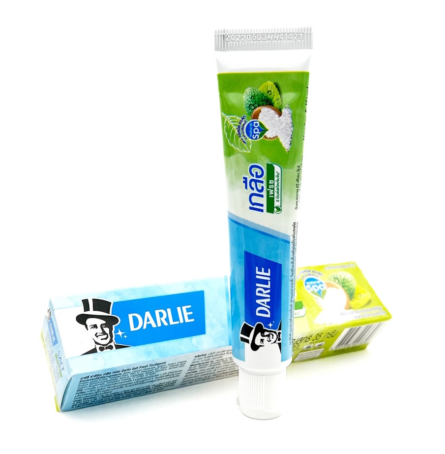 Зубная паста с морской солью и мятой Darlie Salt Fresh Toothpaste, 35 гр. Таиланд
