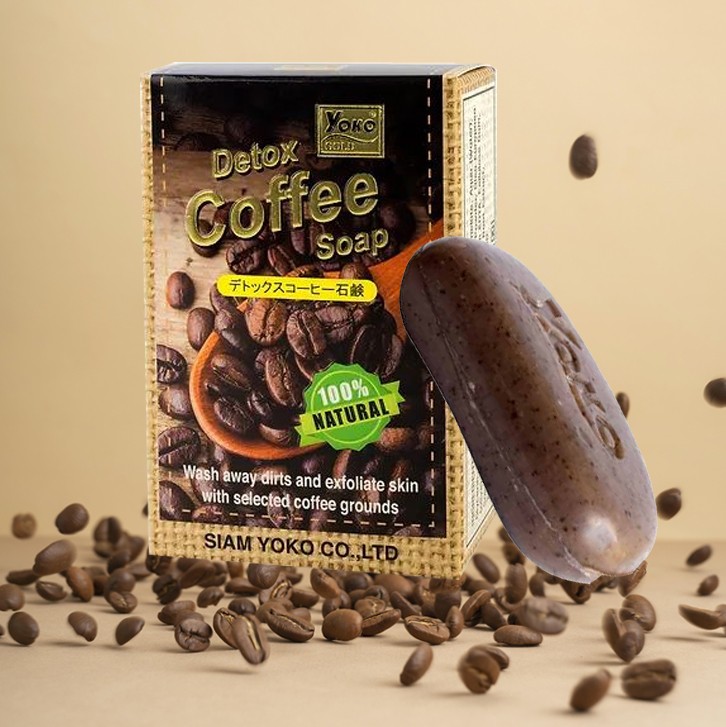 Детокс-мыло с кофе Yoko Gold Detox Coffee Soap, 80 гр. Таиланд 3456