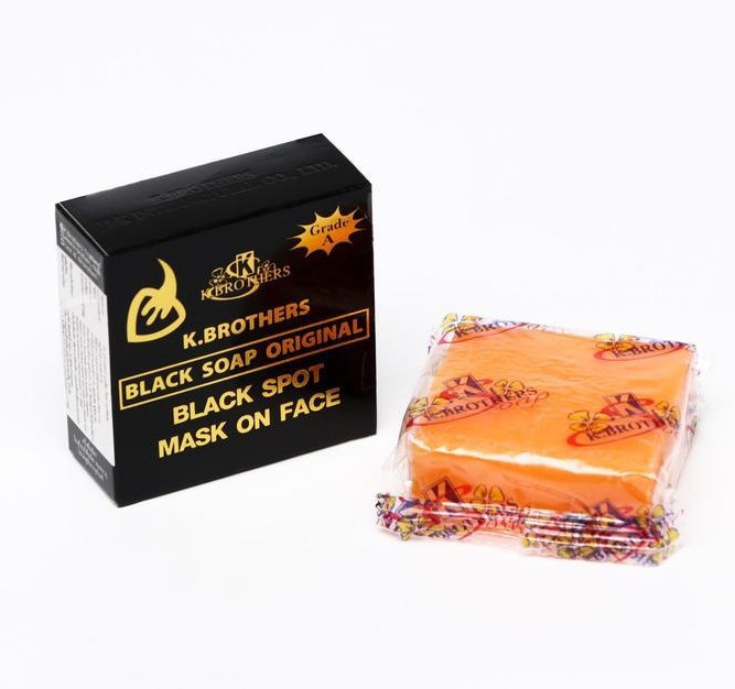 Мыло для лица с экстрактами трав против акне и черных точек K.Brothers Black Soap Original, 50 гр.