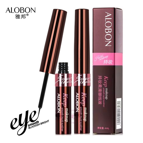 Жидкая подводка для глаз с ультратонкой кисточкой ALOBON Keep Makeup, 6 мл. (AEL29) 3843