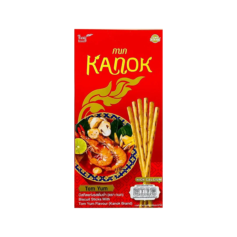 Палочки со вкусом Том-Ям Kanok, 40 гр. Таиланд 5002