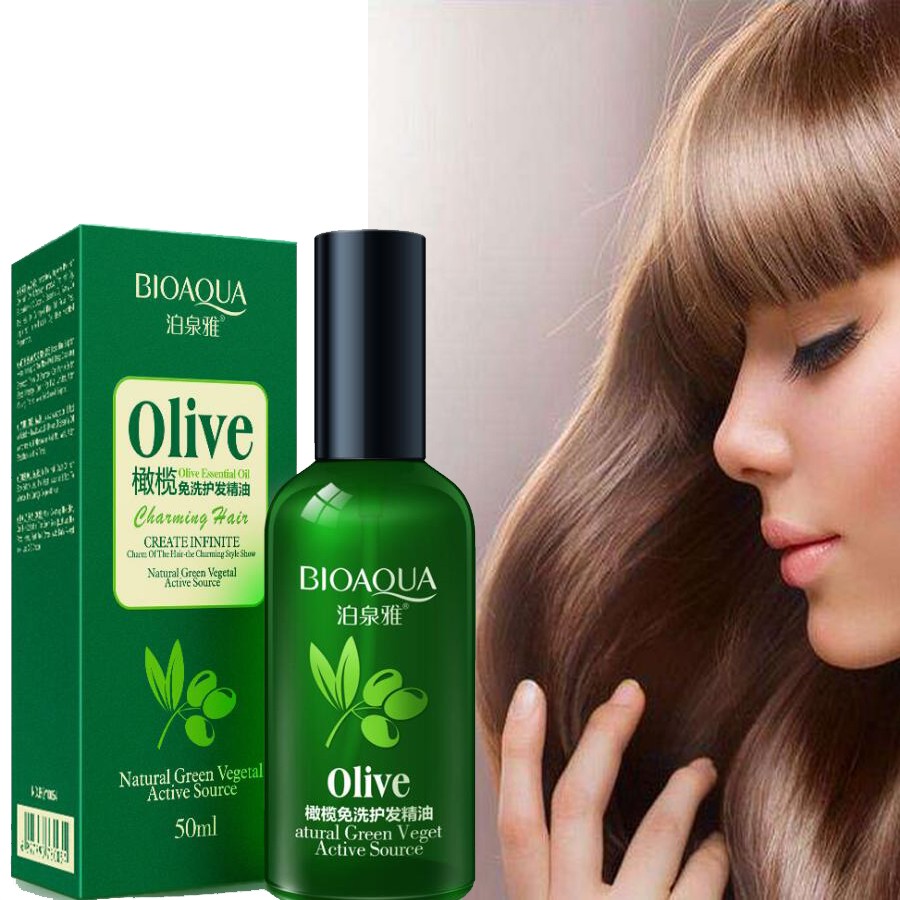 Несмываемый уход для волос с оливковым маслом BIOAQUA , 50 мл.