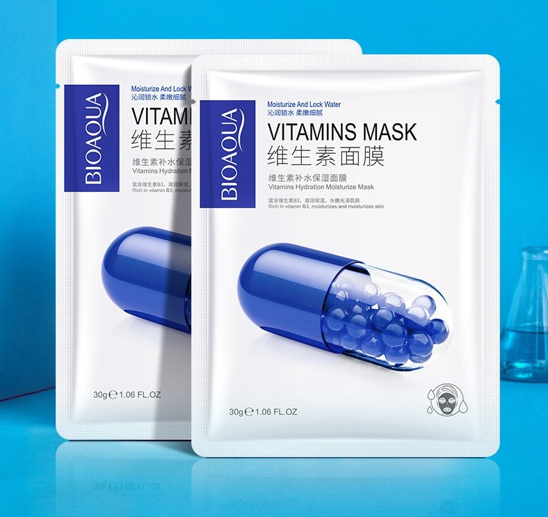 Тканевые маски для лица с витаминами BIOAQUA Vitamins Skin Mask