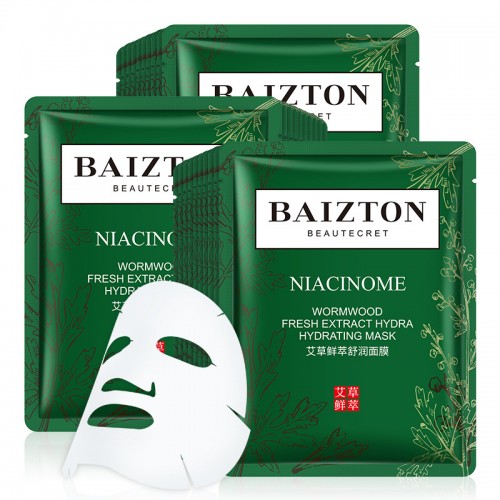 Тканевая маска для лица с экстрактом полыни и других трав Baizton 