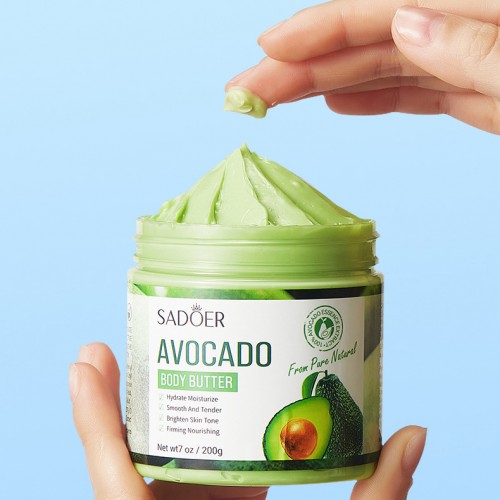 Питательный крем-баттер для тела с экстрактом авокадо SADOER, 200 гр.