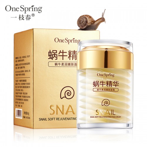 Крем для лица с фильтратом улитки One Spring Snail Cream, 60 гр.