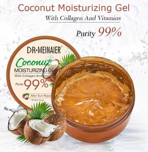 Увлажняющий гель для тела и лица с экстрактом кокоса универсальный  Dr.Meinaier 99% coconut gel, 300 гр.