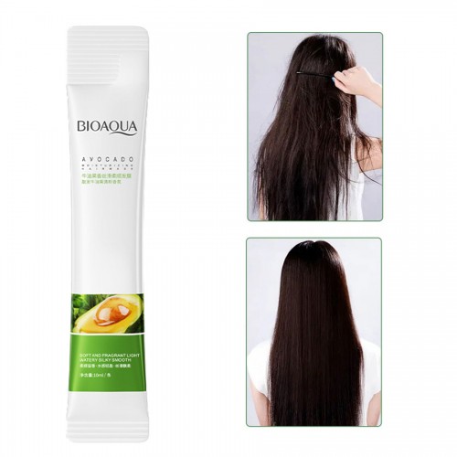 Маска для волос с экстрактом авокадо Bioaqua Avocado Supple Silky Hair Film, 10 мл.