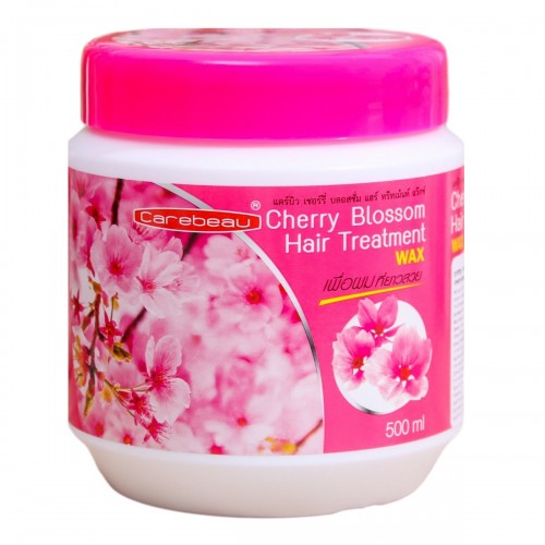 Восстанавливающая маска для волос с экстрактом цветов вишни Carebeau Hair Treatment Cherry Blossom Wax, 500 мл. Таиланд