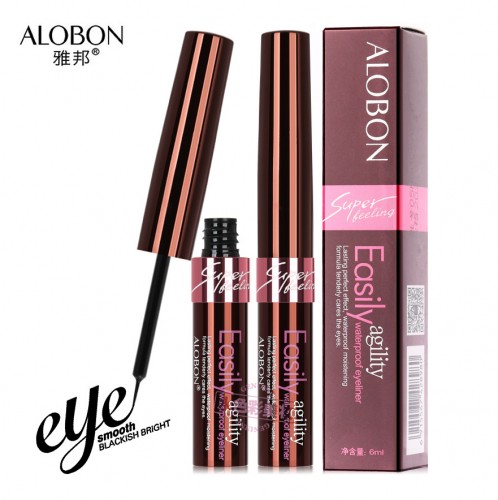 Жидкая подводка для глаз с ультратонкой кисточкой ALOBON Easily Waterproof Eyeliner, 6 мл. (AEL29)