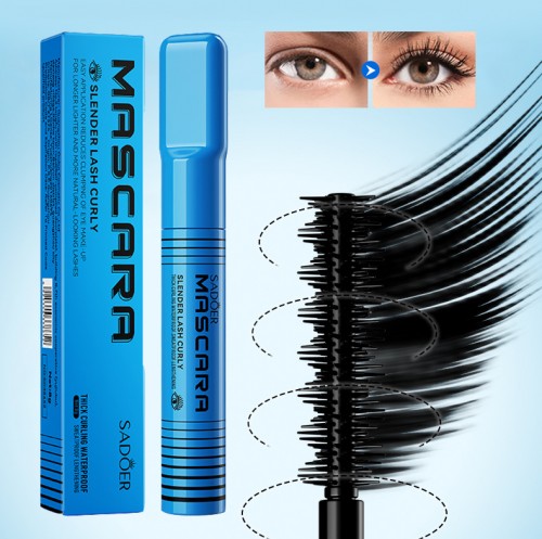 Тушь для ресниц подкручивание и удлинение Sadoer Mascara Slender Lash Curly, 8 гр.