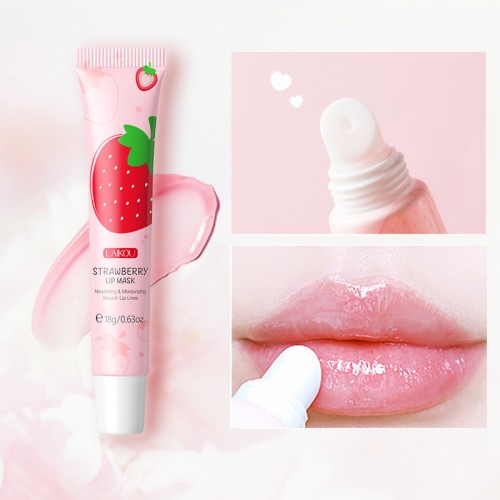 Маска для губ с клубникой увлажняющая Laikou Strawberry Lip Mask, 18 гр.