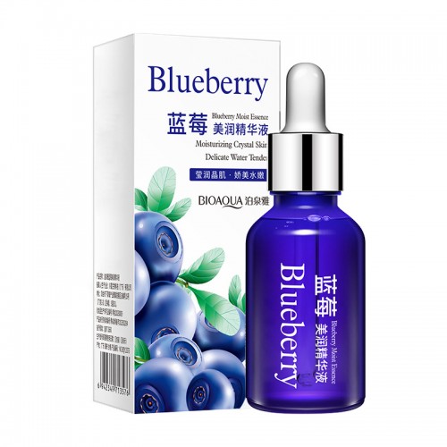 Сыворотка c экстрактом черники и гиалуроновой кислотой Blueberry BIOAQUA, 15 мл.