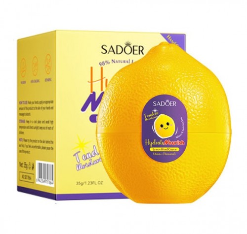 Крем для рук с экстрактом лимона Sadoer Lemon Hand Cream, 35 гр.