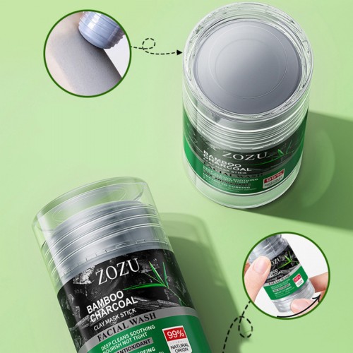 Глиняная маска-стик против черных точек с бамбуковым углем ZOZU Bamboo Charcoal Clay Stick Mask, 40 гр.
