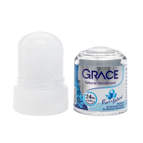 Дезодорант кристаллический минеральный природный Grace НАТУРАЛЬНАЯ СВЕЖЕСТЬ, 50 гр. Таиланд