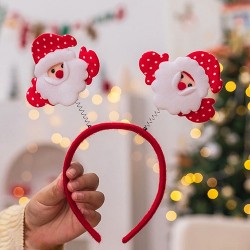 Ободок новогодний карнавальный "Деды Морозы"