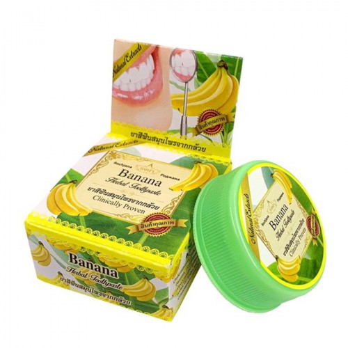 Зубная паста отбеливающая Банан Rochjana, 30 гр. Таиланд