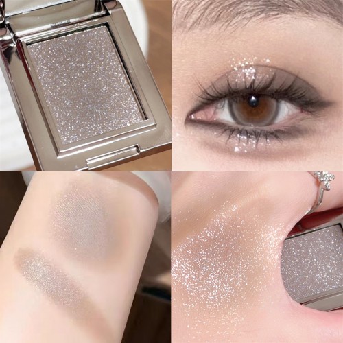 Мерцающие монохромные тени для век Muho, тон 02 Тауп