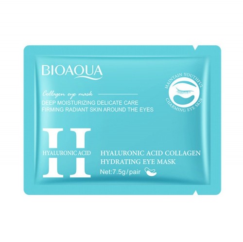Патчи для глаз с гиалуроновой кислотой BIOAQUA, 1 пара
