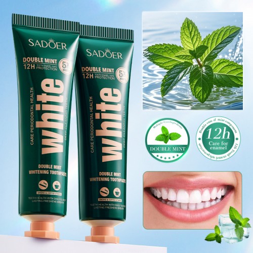 Зубная паста ДВОЙНАЯ МЯТА отбеливающая Sadoer White, 30 гр. 