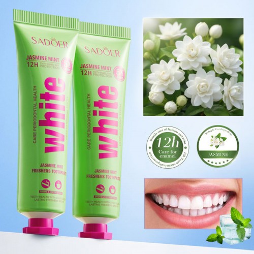 Зубная паста ЖАСМИНОВАЯ МЯТА отбеливающая Sadoer White, 30 гр. 