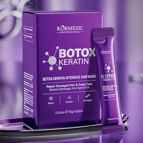 Маска для волос Ботокс + Кератин Kormesic, 20 стиков по 10 гр.