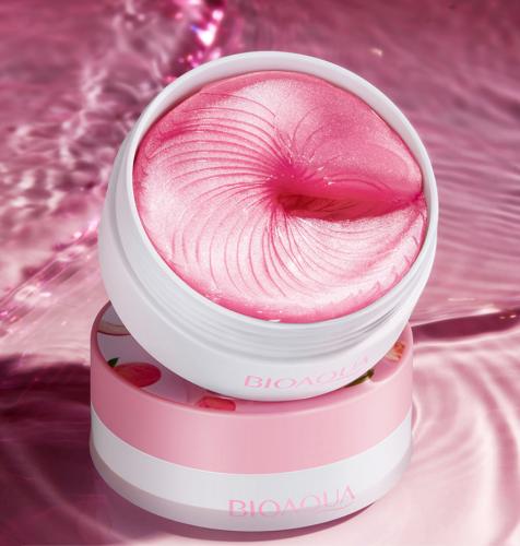 Гидрогелевые патчи с экстрактом персика BIOAQUA Peach Extract Hexapeptide Eye Mask, 60 шт.