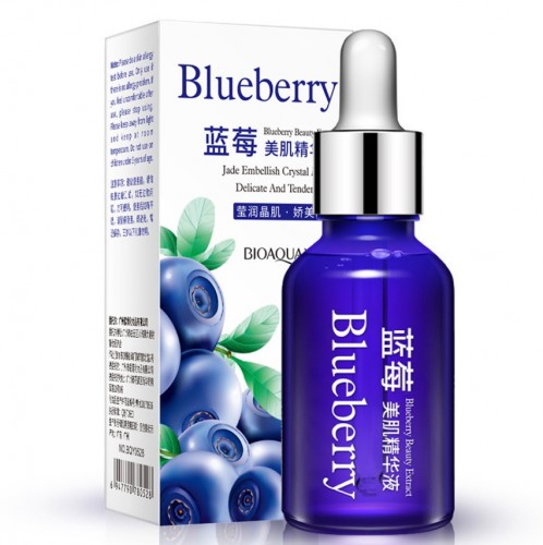 Сыворотка c экстрактом черники и гиалуроновой кислотой Blueberry BIOAQUA, 15 мл.